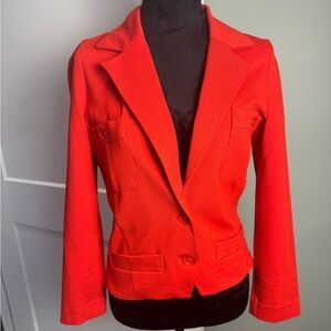 Marc by Marc Jacobs Ruby Red Blazer stretchy tailored button back